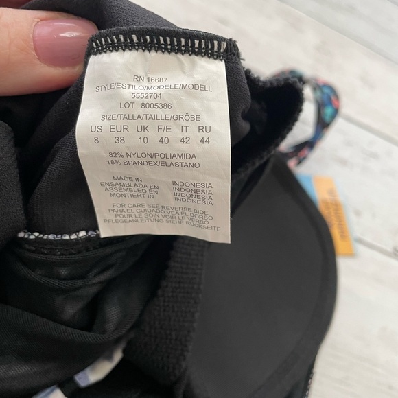 Swim Solotion Bust support shirred front tummy control one piece bathing suit 8 - Picture 9 of 12